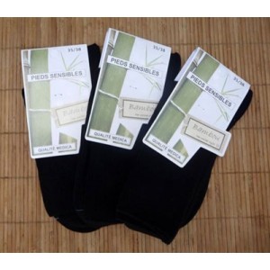 Chaussettes non comprimantes bambou - Lot 3 paires