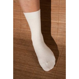 Chaussettes en bambou de Ville (2 paires) - écru